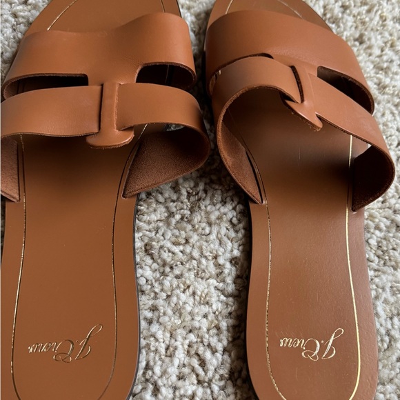 J. Crew Women's Brown Slide Sandals - Picture 2 of 3